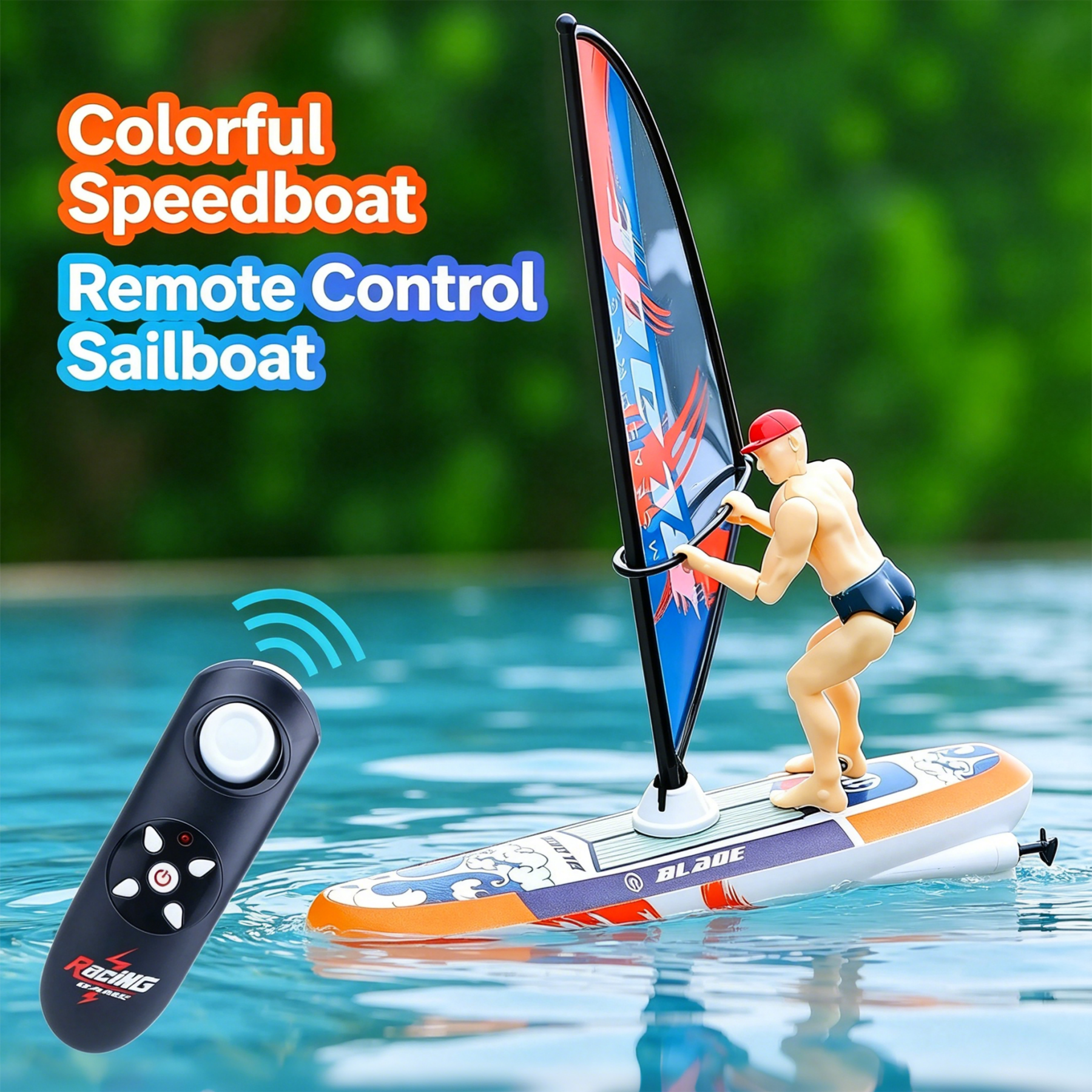 Fishing Kayak Sit On Top - Remote Control Speedboat 2.4G RC Sailing
