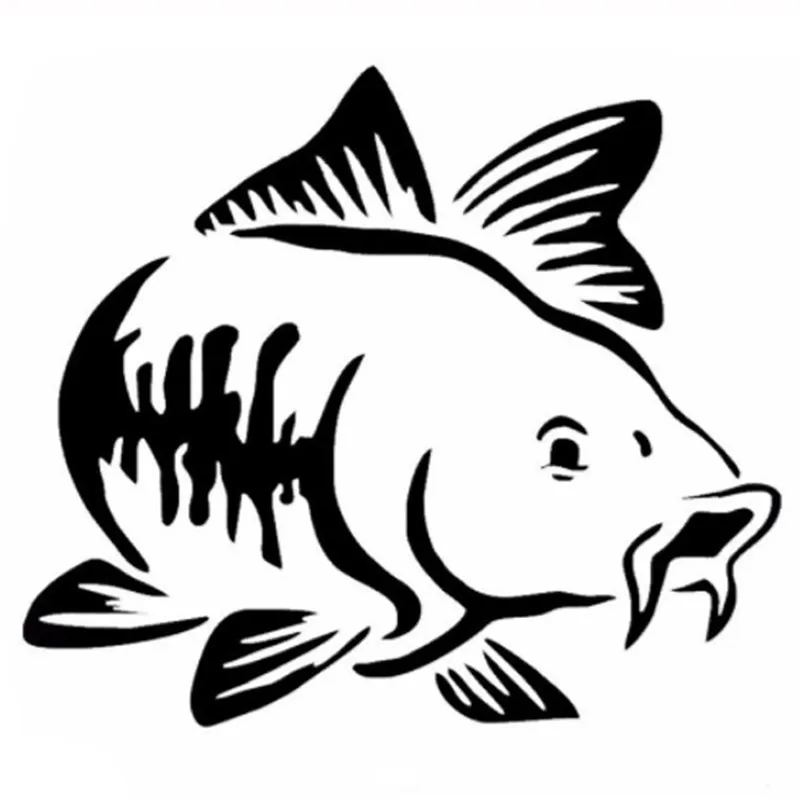 Car Sticker Cartoon Carp Fishi - Fishing Kayak Sit On Top บทวิจารณ์และราคา