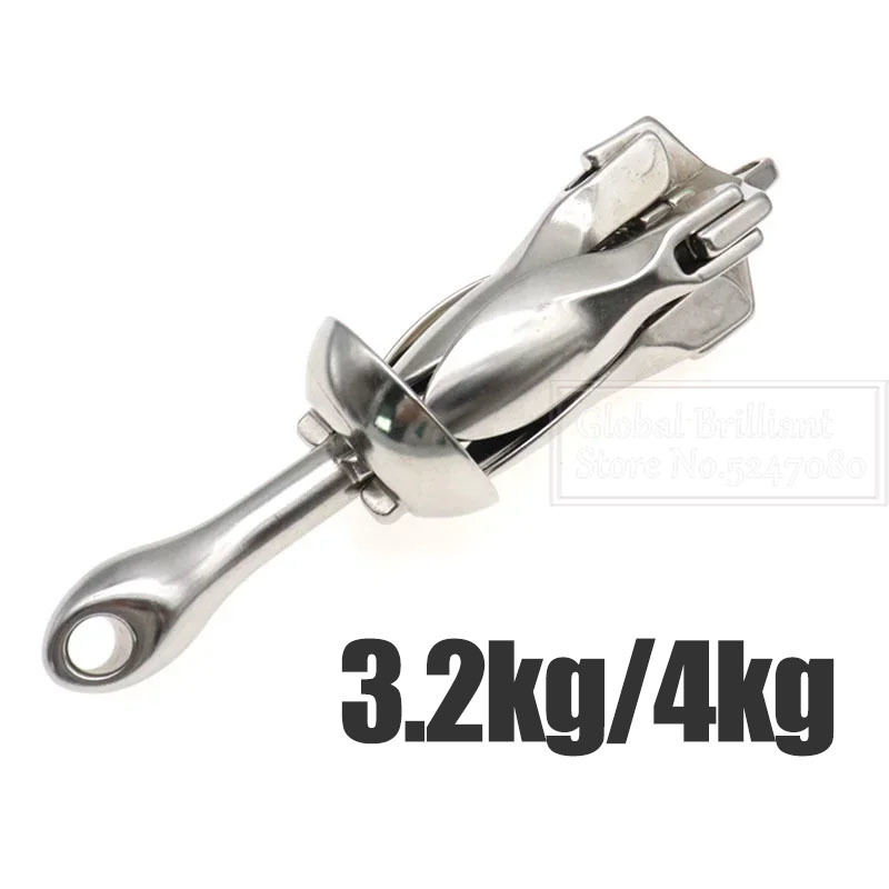 3.2KG/4KG Boat Stainless Steel - Fishing Kayak Anchor บทวิจารณ์และราคา