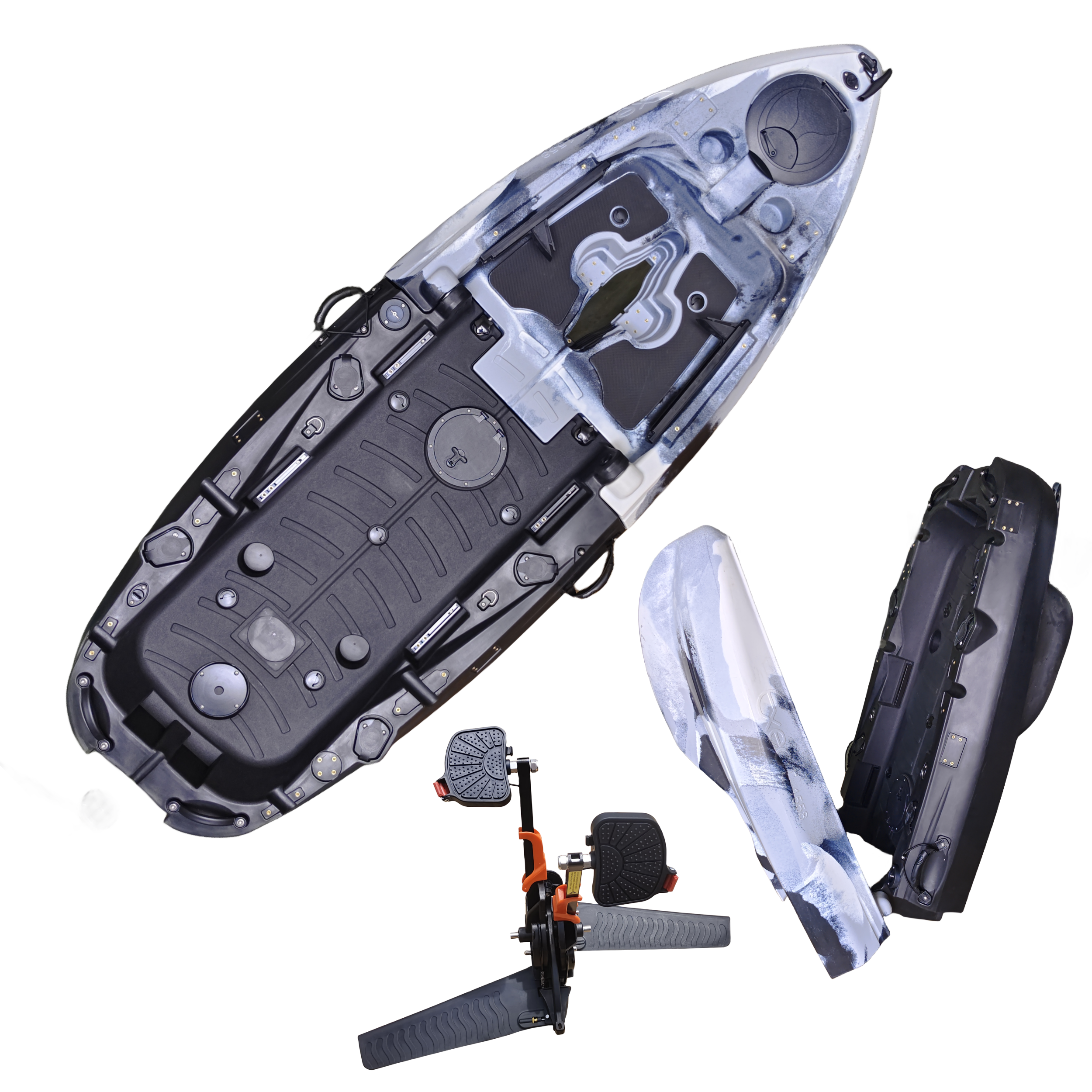 Plastic Kayak Pedal Kayak Fish - Fishing Kayak Seat บทวิจารณ์และราคา