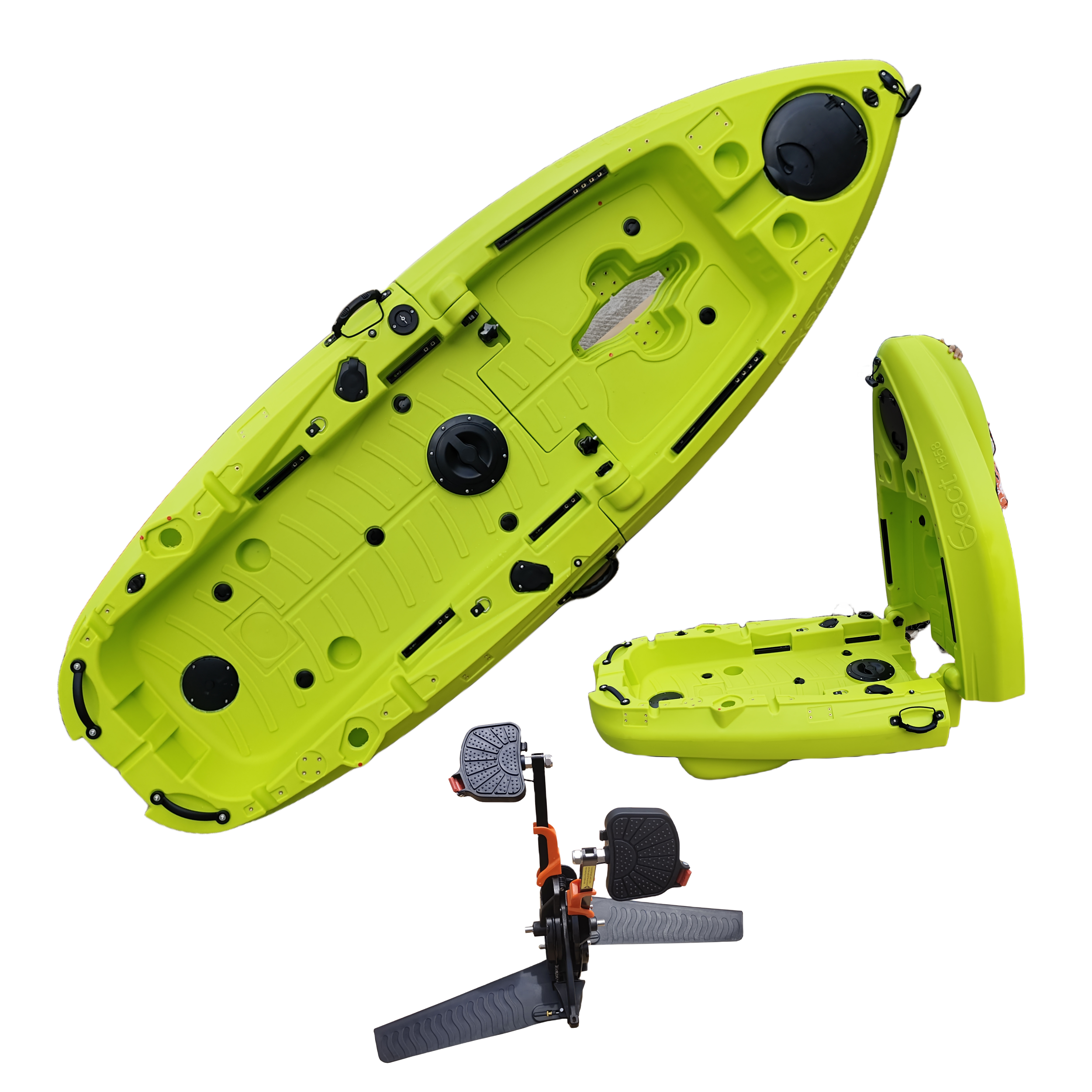 Plastic Kayak Pedal Kayak Fish - Fishing Kayak Seat บทวิจารณ์และราคา