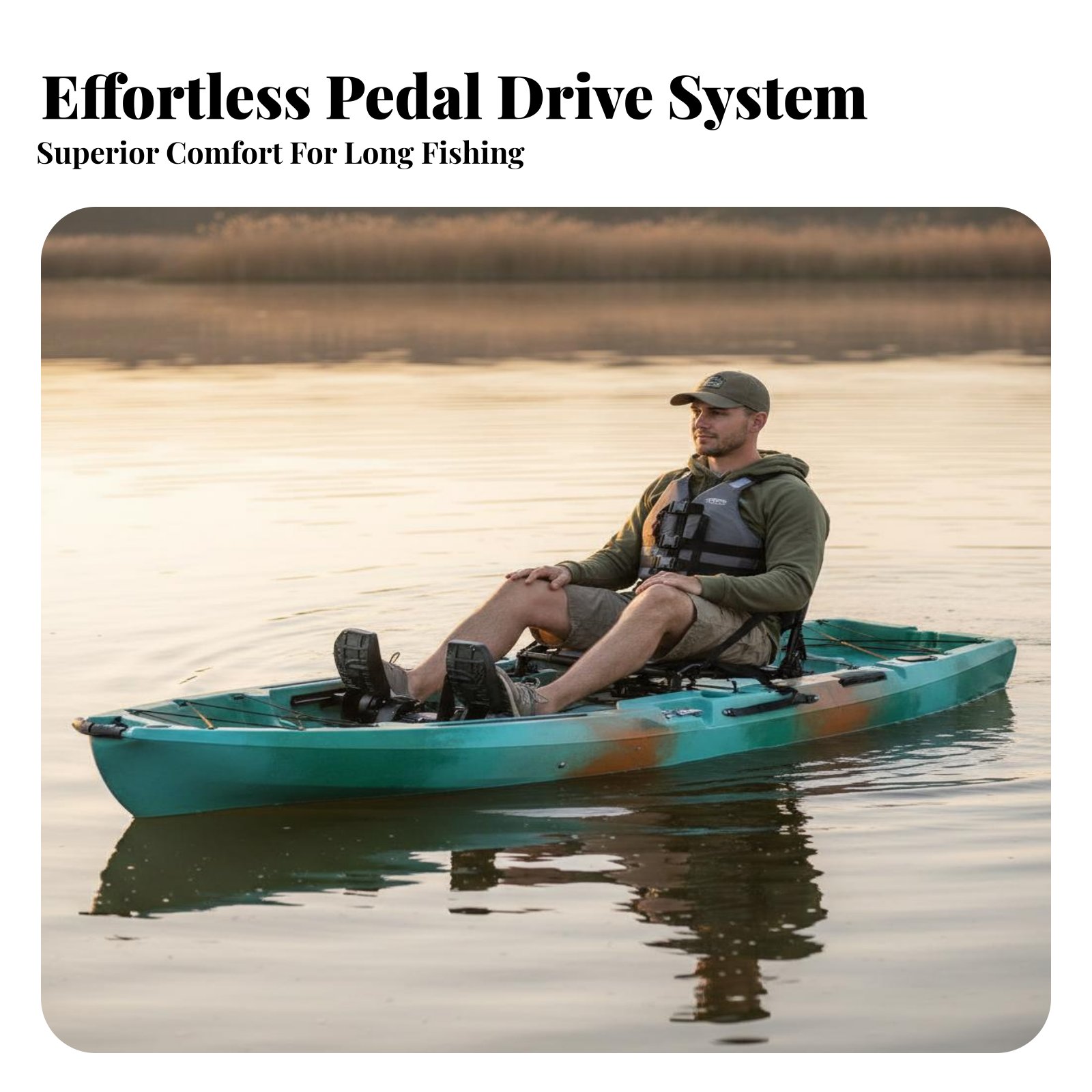 Pedal Drive Fishing Boat Folda - Fishing Kayak Inflatable บทวิจารณ์และราคา