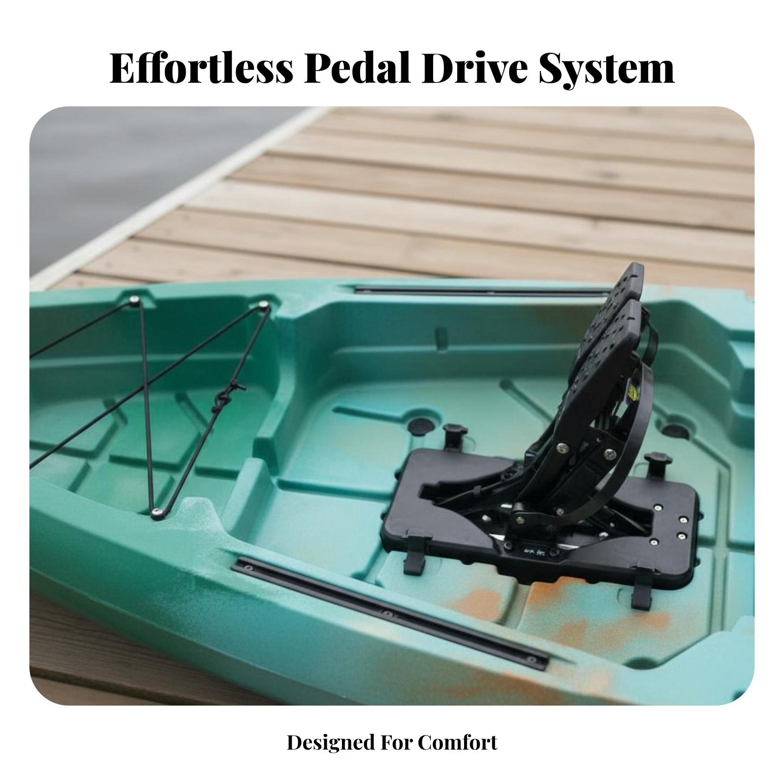 Pedal Drive Fishing Boat Folda - Fishing Kayak Inflatable บทวิจารณ์และราคา