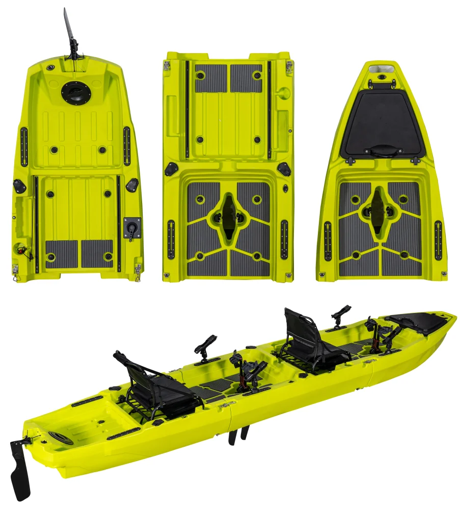 14 FT 3 Section Detachable Sol - Fishing Kayak Pedal Drive บทวิจารณ์และราคา