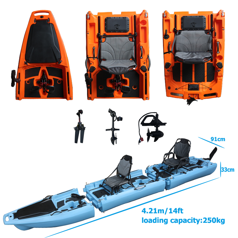 14FT 2 Person Detachable  Peda - Fishing Kayak Sit On Top บทวิจารณ์และราคา