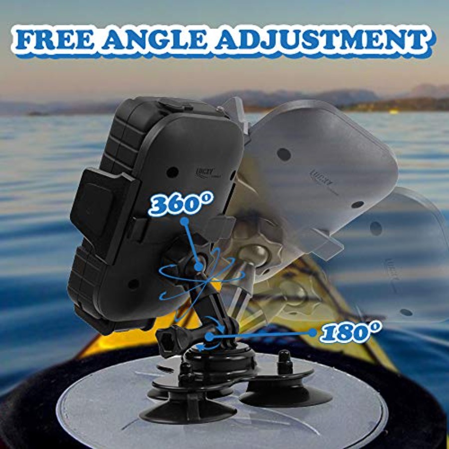 Strong Suction Phone Mount Bas - Fishing Kayak Fish Finder Mount บทวิจารณ์และราคา