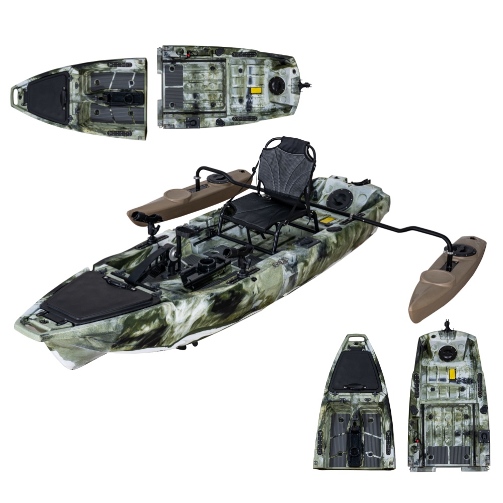 Super Lightweight 10ft Modular - Fishing Kayak Pedal Drive บทวิจารณ์และราคา